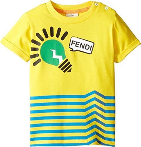 fendi logo t shirt baby boy|fendi graphic tees.